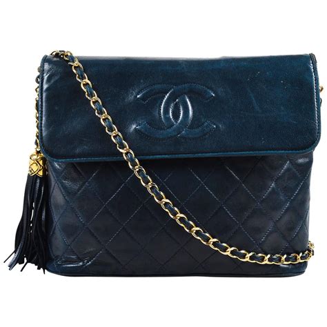 pale blue chanel bag|vintage navy blue Chanel bag.